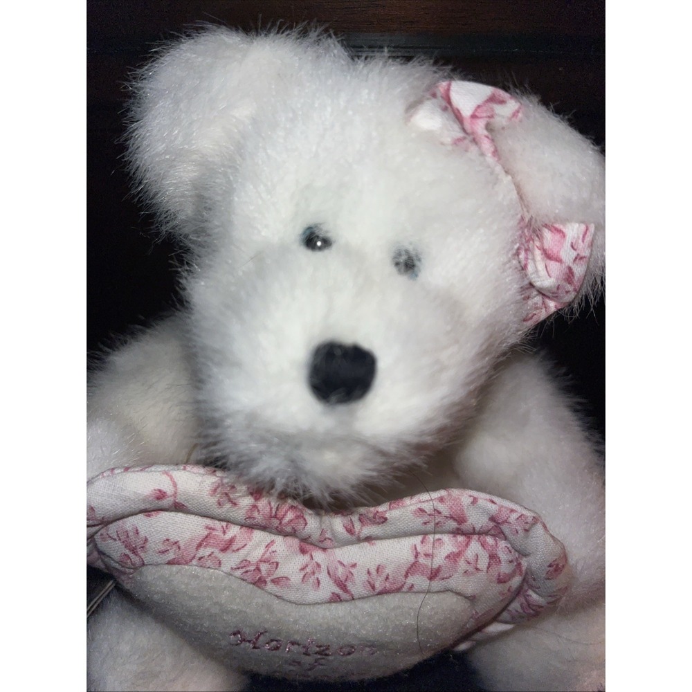 Longaberger Horizon of Hope Cancer Awareness Boyd's Bear Plush Pink Heart